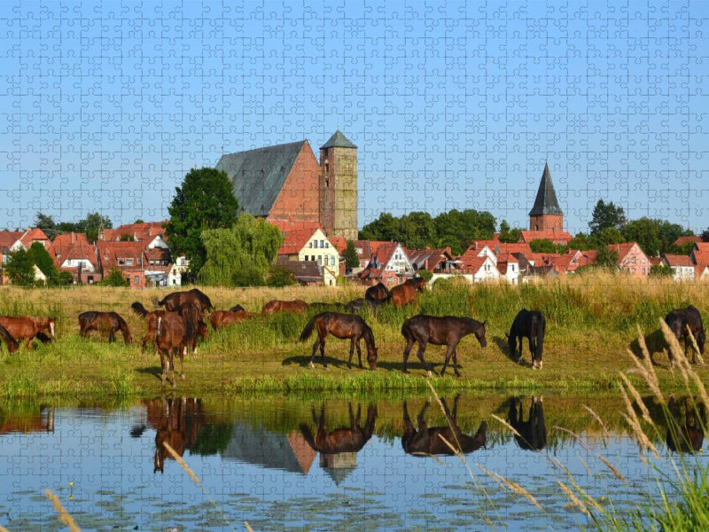Skyline Verden/Aller - CALVENDO Foto-Puzzle'