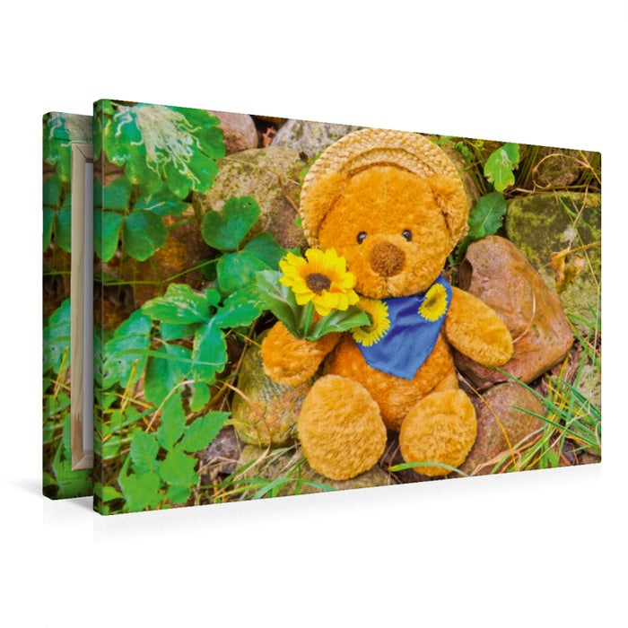 Premium Textil-Leinwand Ein Motiv aus dem Kalender Einfach zum Knuddeln / CH - Version
