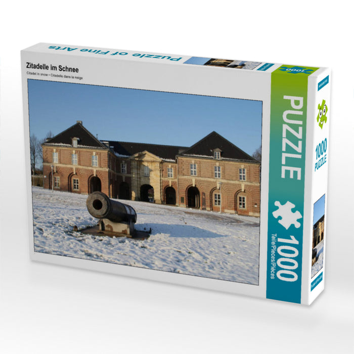 Zitadelle im Schnee 1000 Teile Puzzle quer - CALVENDO Foto-Puzzle'