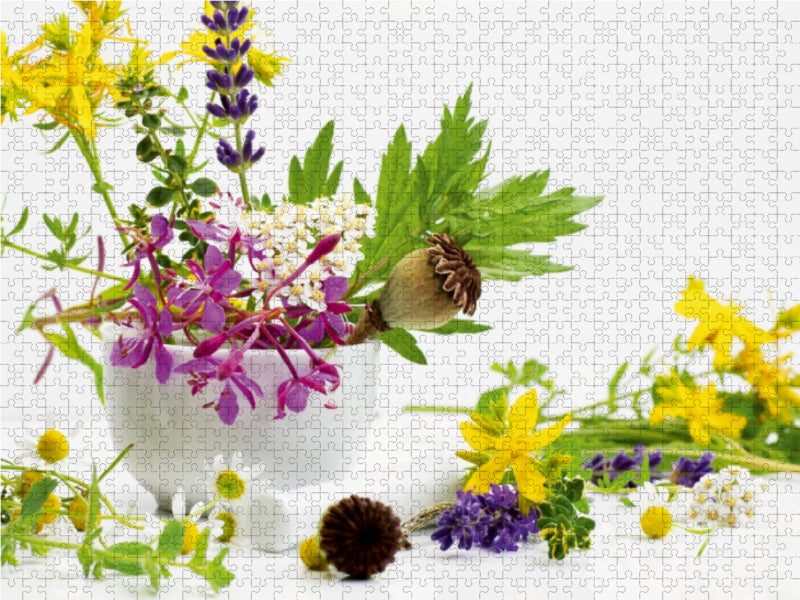 Sommer Kräuter 1000 Teile Puzzle quer - CALVENDO Foto-Puzzle'