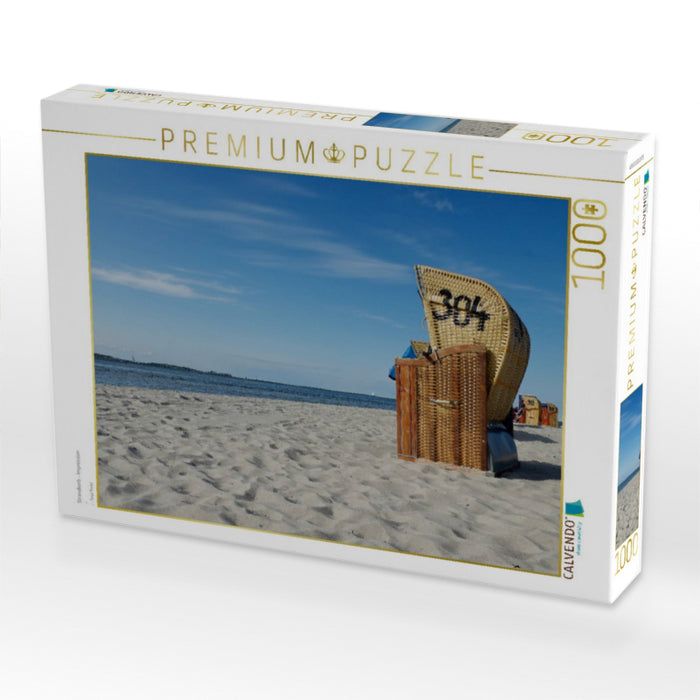Strandkorb - Impression - CALVENDO Foto-Puzzle'