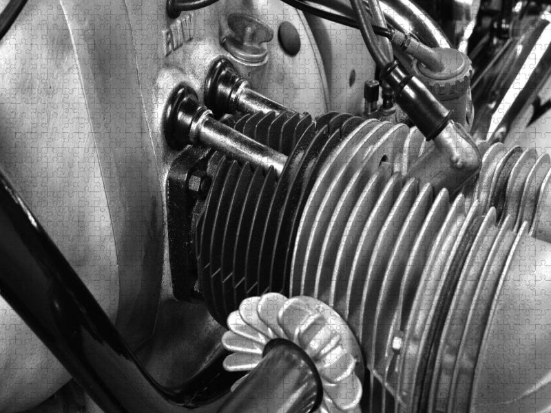 Ein Motiv aus dem Kalender BMW R69S in schwarzweiss - CALVENDO Foto-Puzzle'