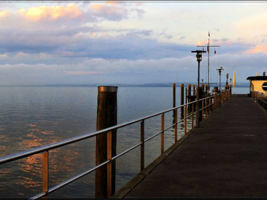 Schiffsanlegestelle Hagnau - CALVENDO Foto-Puzzle'