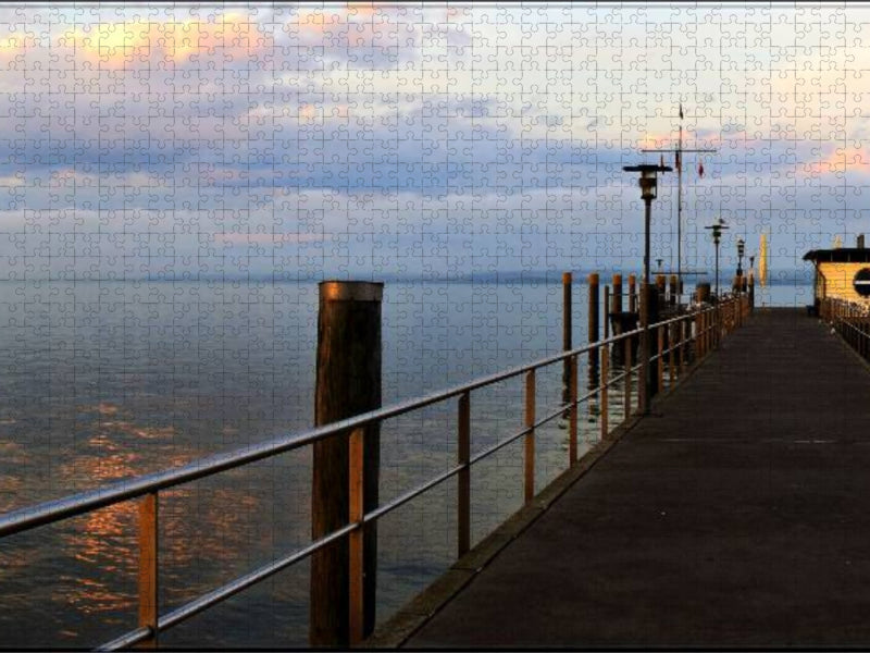 Schiffsanlegestelle Hagnau - CALVENDO Foto-Puzzle'