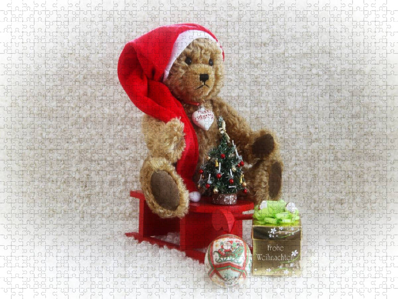 Weihnachten mitTeddy - CALVENDO Foto-Puzzle'