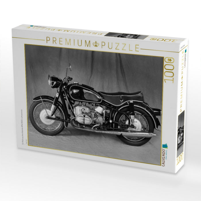 Ein Motiv aus dem Kalender BMW R69S in schwarzweiss - CALVENDO Foto-Puzzle'
