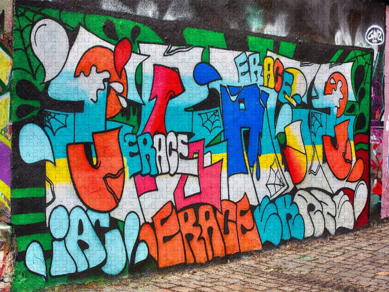 Dresdner-Neustadt Alaunstraße / Einfahrt Scheune - CALVENDO Foto-Puzzle'