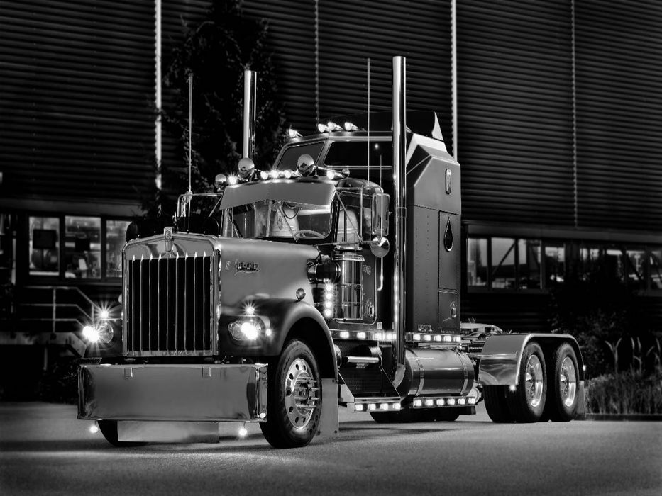 Ein Motiv aus dem Kalender Kenworth W900A EXTHD - in schwarzweiß - CALVENDO Foto-Puzzle'