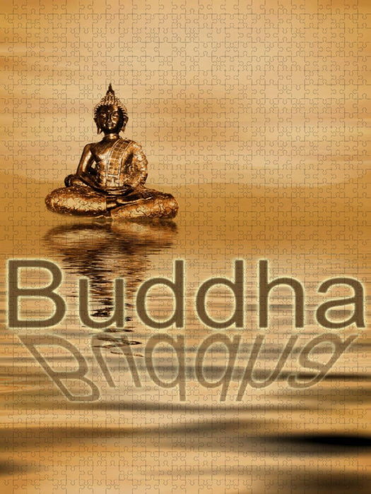 Buddha und die Spiegelung - CALVENDO Foto-Puzzle'