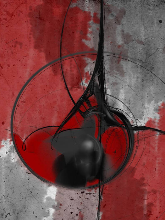 Fantasie in rot, schwarz und grau - CALVENDO Foto-Puzzle'