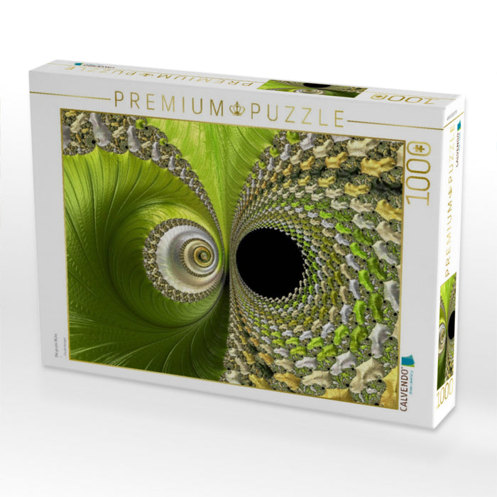 Die grüne Blüte - CALVENDO Foto-Puzzle'