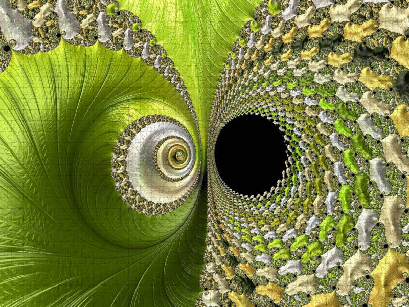 Die grüne Blüte - CALVENDO Foto-Puzzle'