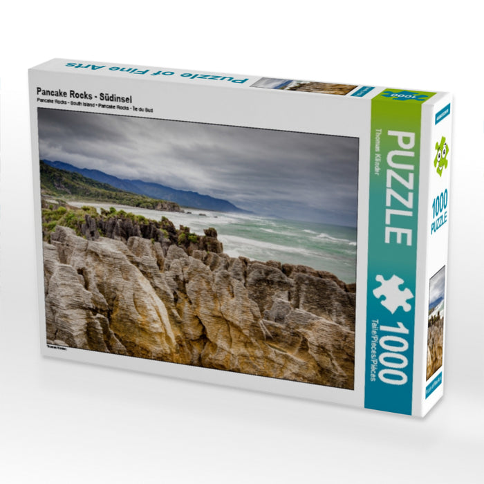 Pancake Rocks - Südinsel 1000 Teile Puzzle quer - CALVENDO Foto-Puzzle'