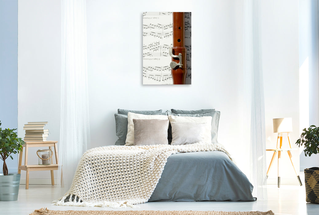 Premium Textil-Leinwand Premium Textil-Leinwand 80 cm x 120 cm  hoch Ein Motiv aus dem Kalender Musik