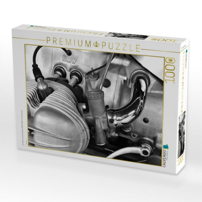 Ein Motiv aus dem Kalender BMW R69S in schwarzweiss - CALVENDO Foto-Puzzle'