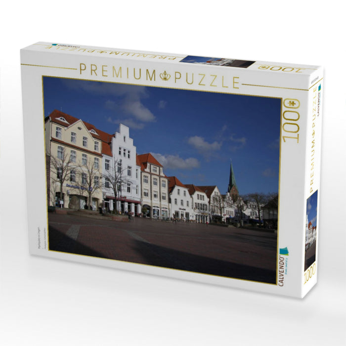 Marktplatz in Lingen - CALVENDO Foto-Puzzle'