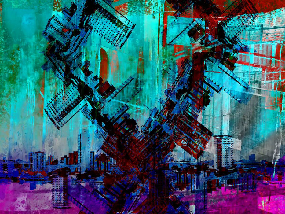 Verrückte Skyline - CALVENDO Foto-Puzzle'
