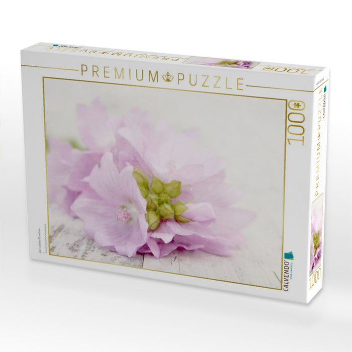 Zart violette Blümchen - CALVENDO Foto-Puzzle'