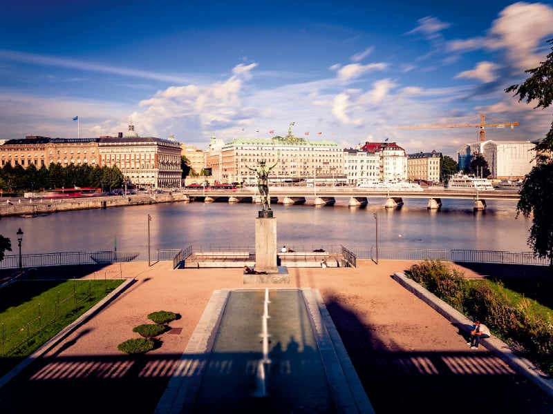 Blick von der Norrbro Brücke, Stockholm 1000 Teile Puzzle quer - CALVENDO Foto-Puzzle'