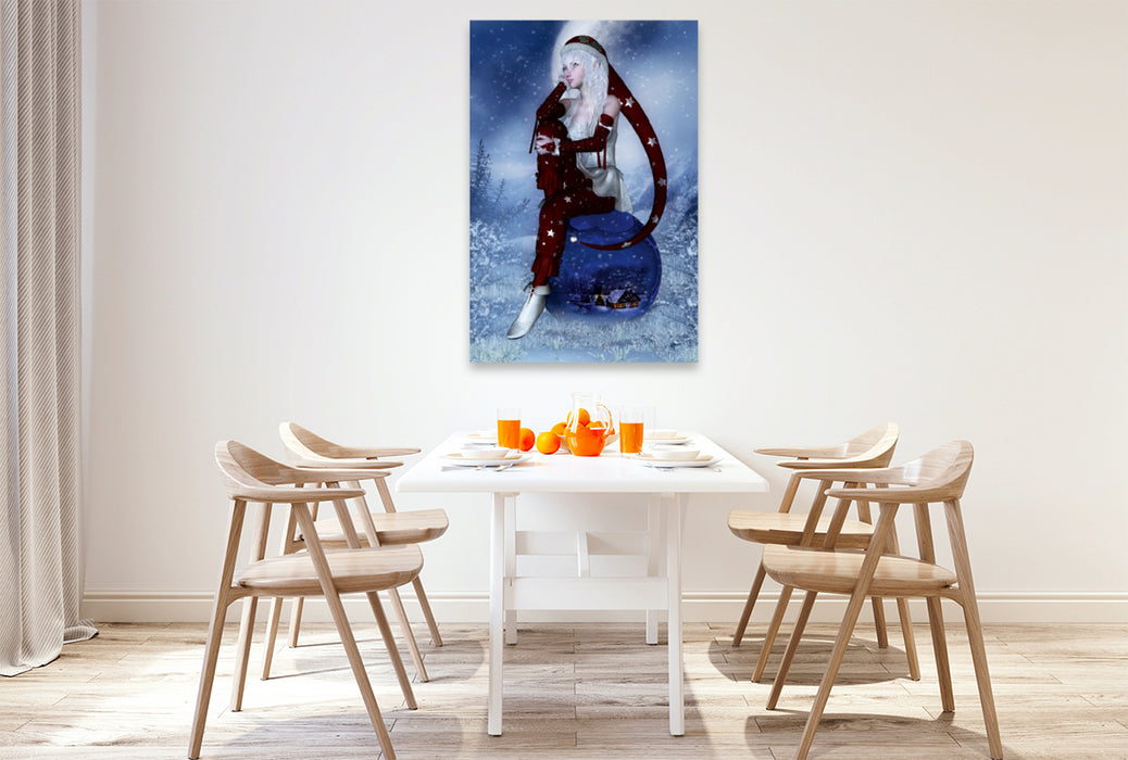 Premium Textil-Leinwand Premium Textil-Leinwand 80 cm x 120 cm  hoch Weihnachtstraum