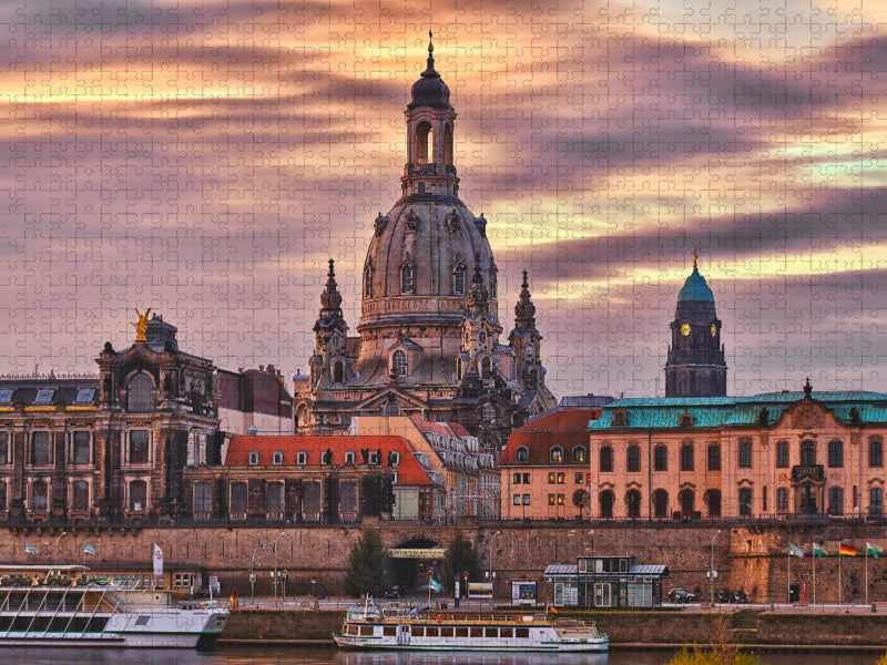 Blick vom Neustädter Ufer aus - CALVENDO Foto-Puzzle'