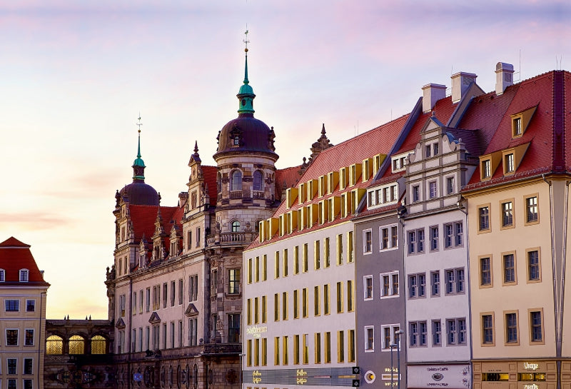 Premium Textil-Leinwand Das Dresdner Residenzschloss