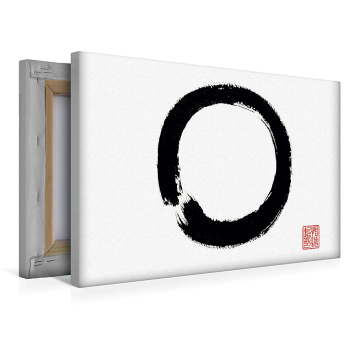 Premium Textil-Leinwand Enso
