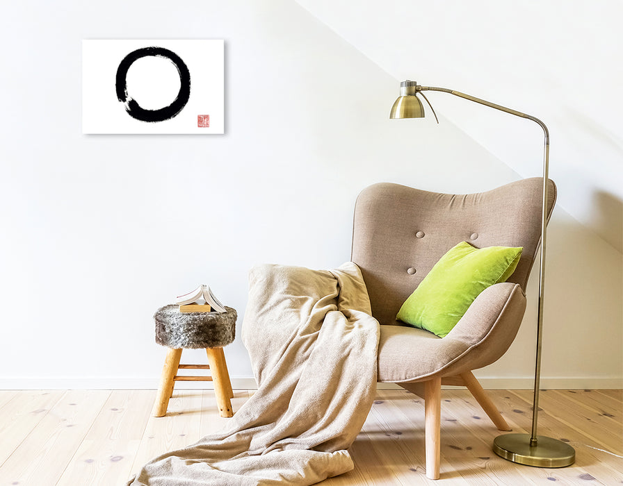 Premium Textil-Leinwand Enso