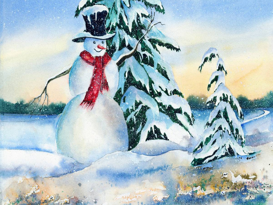 Schneemann - CALVENDO Foto-Puzzle'