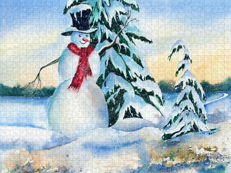 Schneemann - CALVENDO Foto-Puzzle'