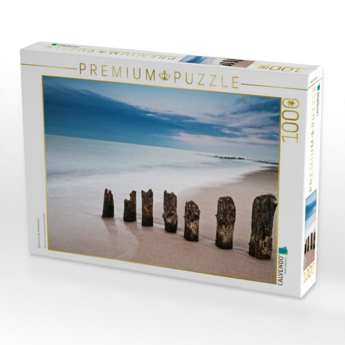 Buhnen an der Ostseeküste - CALVENDO Foto-Puzzle'