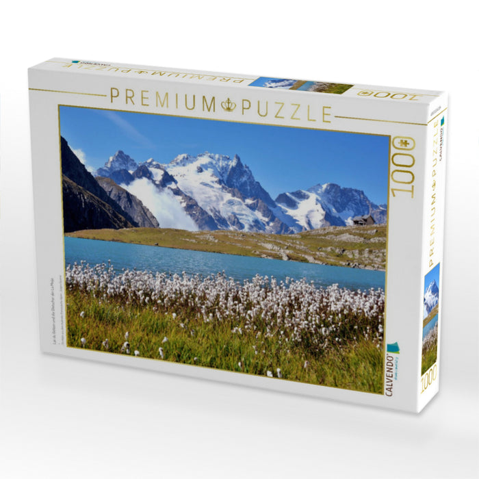 Lac du Goléon und die Gletscher der La Meije - CALVENDO Foto-Puzzle'