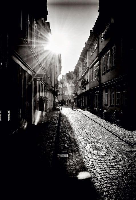 Premium Textil-Leinwand Abendstimmung