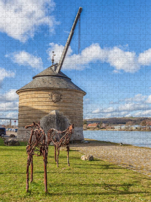 Der Alte Kran von Marktbreit - CALVENDO Foto-Puzzle'