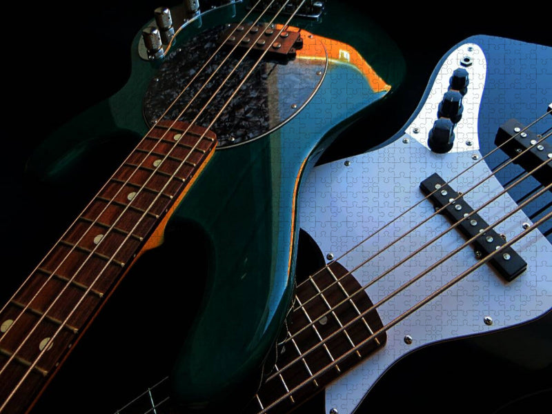 STINGRAY UND JAZZ BASS V - CALVENDO Foto-Puzzle'