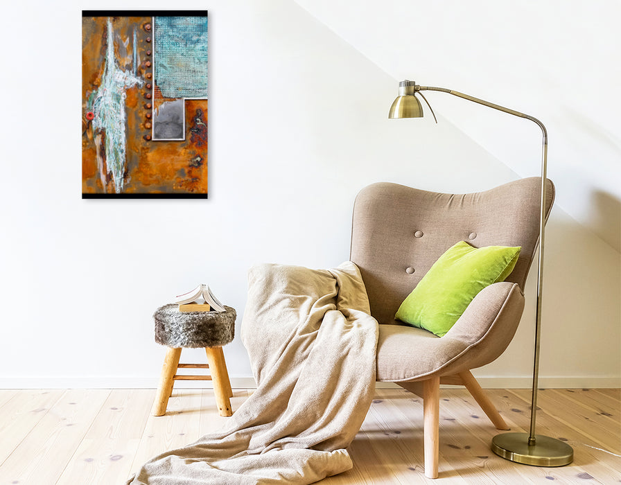 Premium Textil-Leinwand Ein Motiv aus dem Kalender Rust- Art