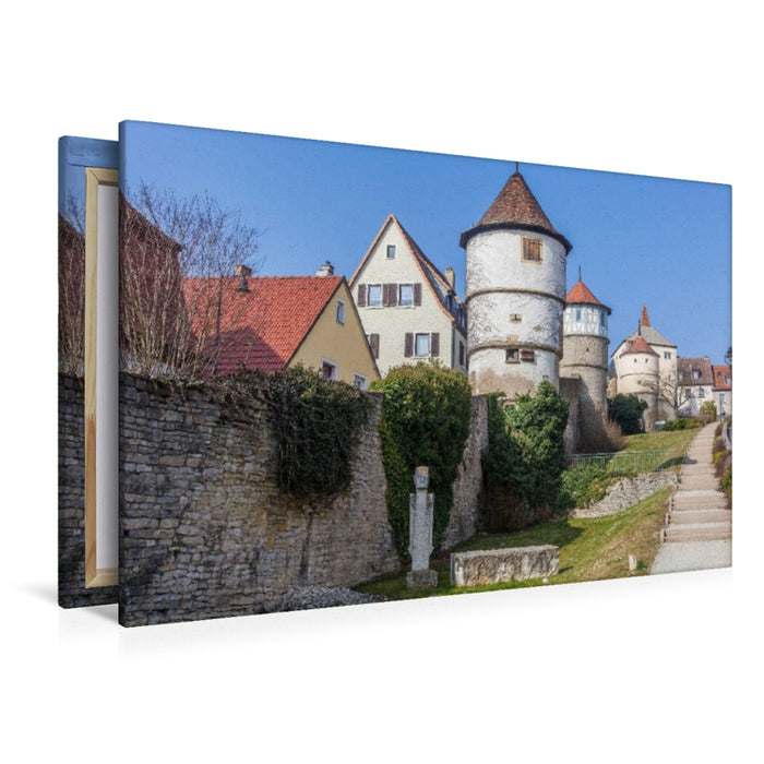 Premium Textil-Leinwand Stadtmauer in Dettelbach