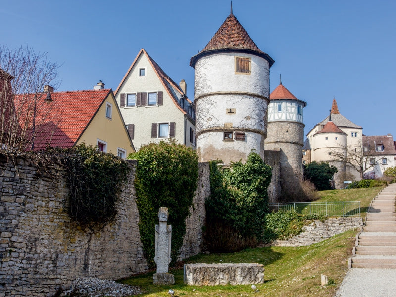 Stadtmauer in Dettelbach 1000 Teile Puzzle quer - CALVENDO Foto-Puzzle'