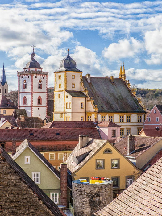 Evangelische Kirche St. Nikolai und Seinsheimer Schloß in Marktbreit - CALVENDO Foto-Puzzle'