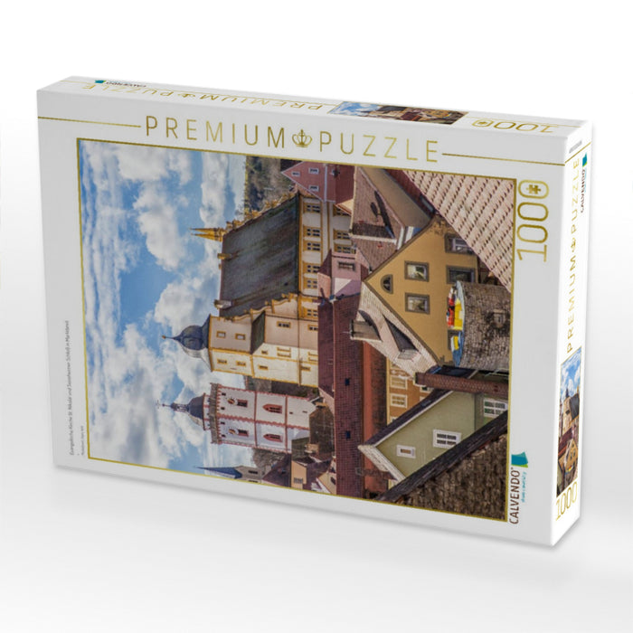 Evangelische Kirche St. Nikolai und Seinsheimer Schloß in Marktbreit - CALVENDO Foto-Puzzle'