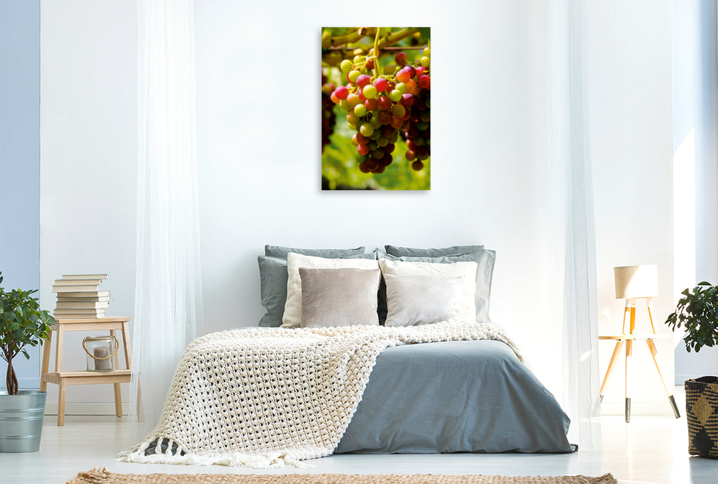 Premium Textil-Leinwand Premium Textil-Leinwand 80 cm x 120 cm  hoch Ein Motiv aus dem Kalender Wein und Sekt