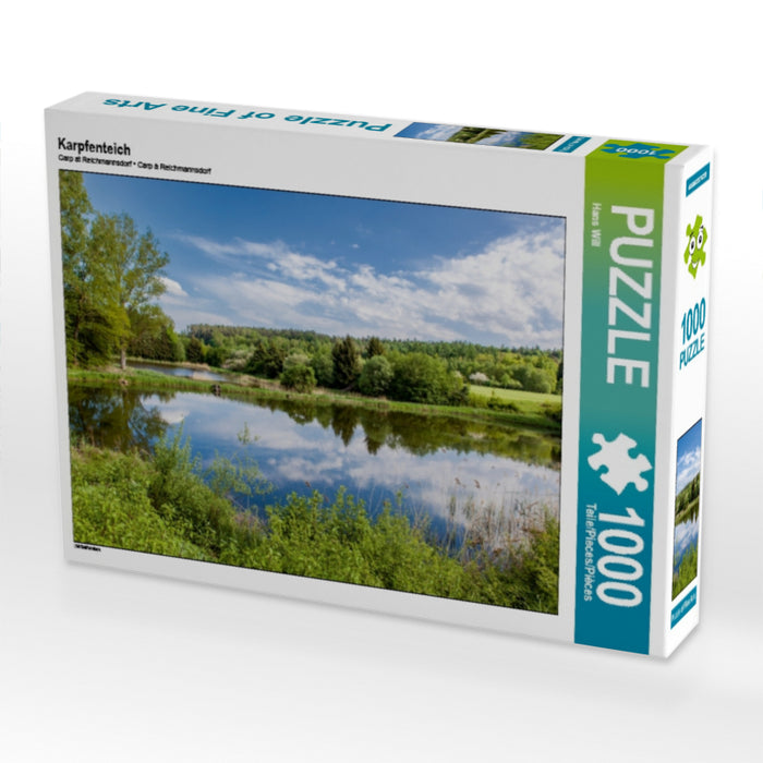 Karpfenteich 1000 Teile Puzzle quer - CALVENDO Foto-Puzzle'