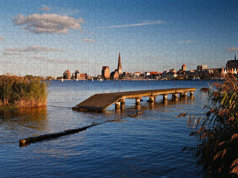 Blick auf Rostock - CALVENDO Foto-Puzzle'