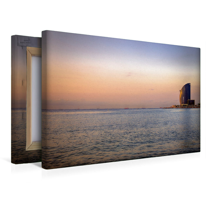 Premium Textil-Leinwand Hotel "W" Barcelona