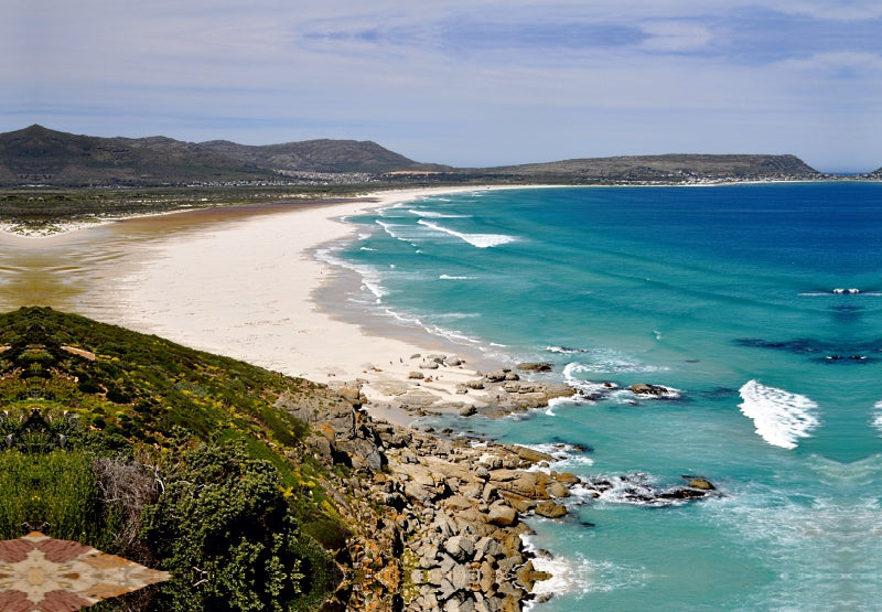 Premium Textil-Leinwand Robberg Strand bei Plettenberg Bay