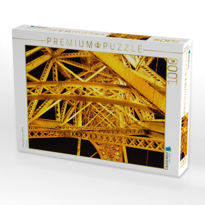 Die Brücke Dom Luís I. bei Nacht - CALVENDO Foto-Puzzle'