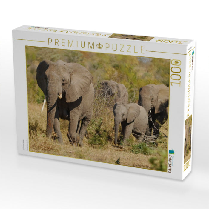 Elefantenfamilie - CALVENDO Foto-Puzzle'