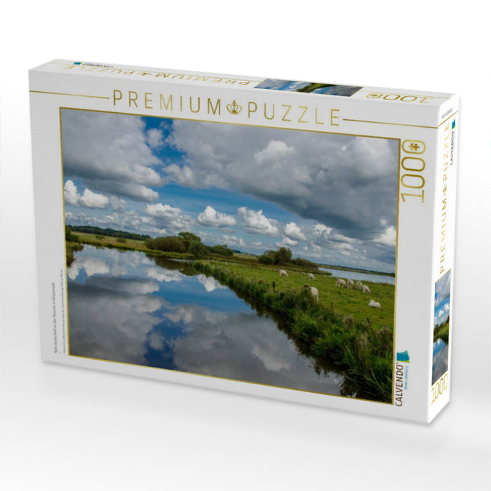 Naturlandschaft an der Hamme in Worpswede - CALVENDO Foto-Puzzle'