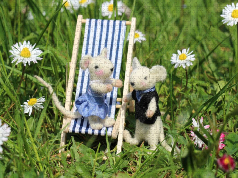 Familie Maus macht Urlaub - CALVENDO Foto-Puzzle'