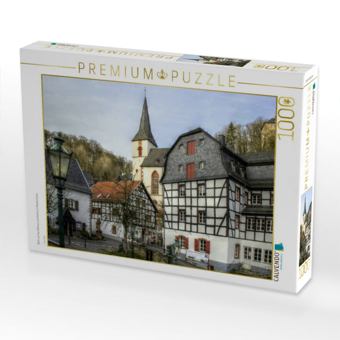 Blick auf das Rathaus und Kirche in Blankenheim - CALVENDO Foto-Puzzle'